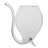 MERIGLARE Creative Cocktail Glass Vaso de vidrio de borosilicato Vaso Vaso para fiestas nocturnas Reuniones familiares - Paja